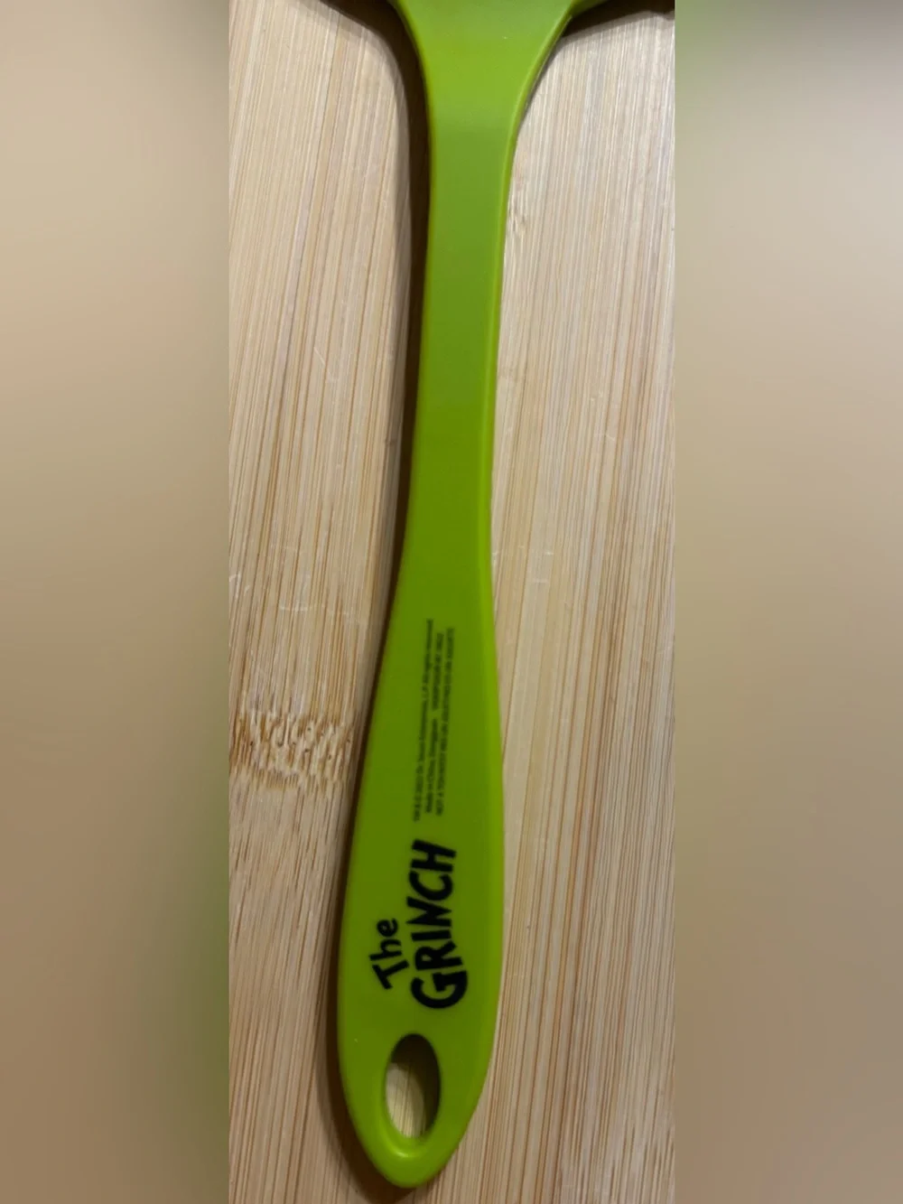 The Grinch Silicone Kitchen Spatula Green Christmas